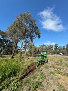 tractor trench digger